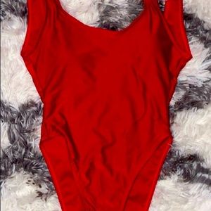 High cut one piece swimsuit small